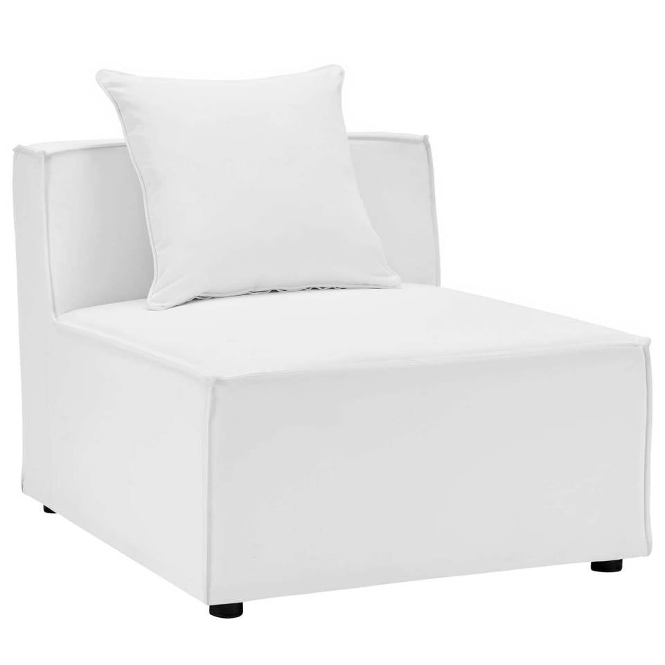 Modway Saybrook Outdoor Patio Upholstered Sectional Sofa Armless Chair | Outdoor Sofas, Loveseats & Sectionals | Modishstore-10