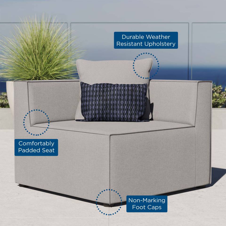 Modway Saybrook Outdoor Patio Upholstered Sectional Sofa Corner Chair - EEI-4210 | Outdoor Sofas, Loveseats & Sectionals | Modishstore - 7