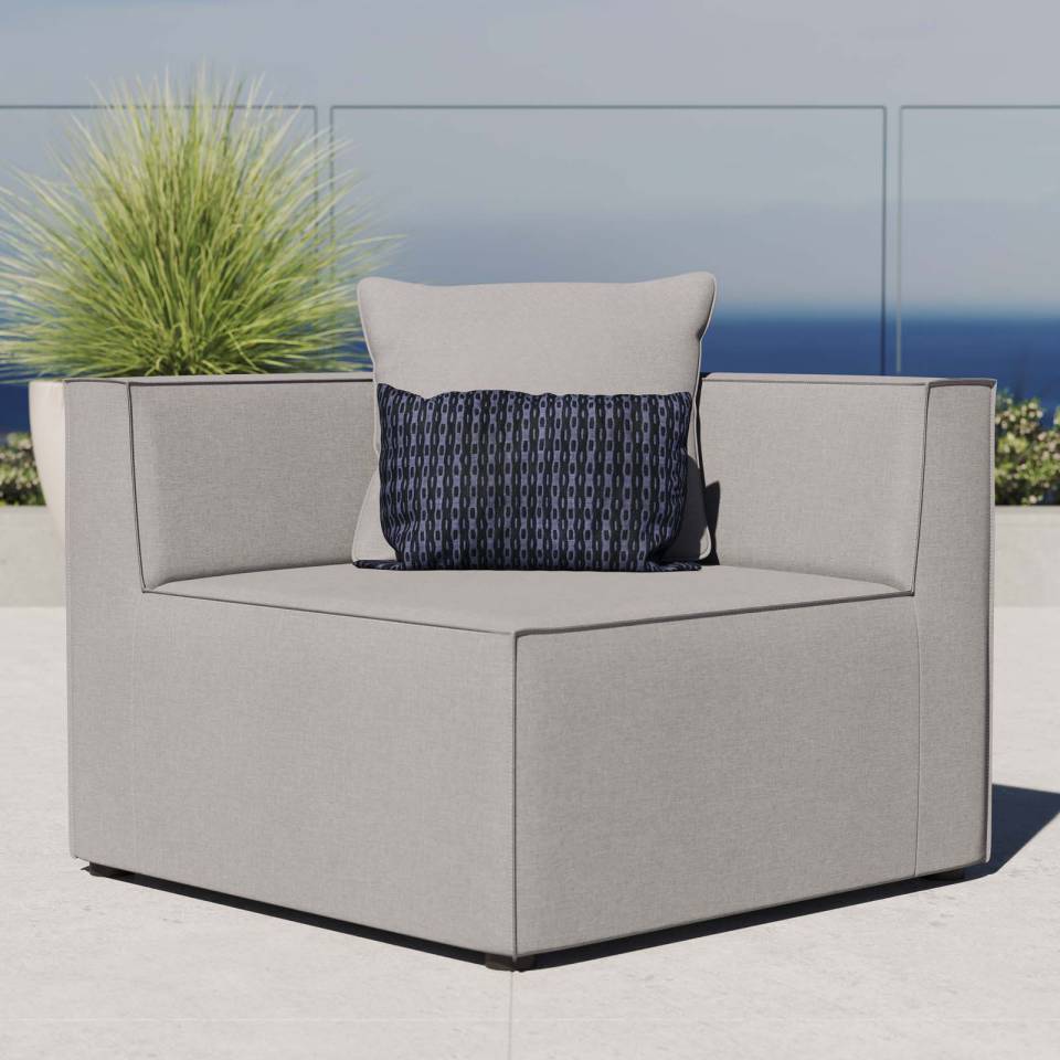 Modway Saybrook Outdoor Patio Upholstered Sectional Sofa Corner Chair - EEI-4210 | Outdoor Sofas, Loveseats & Sectionals | Modishstore - 1