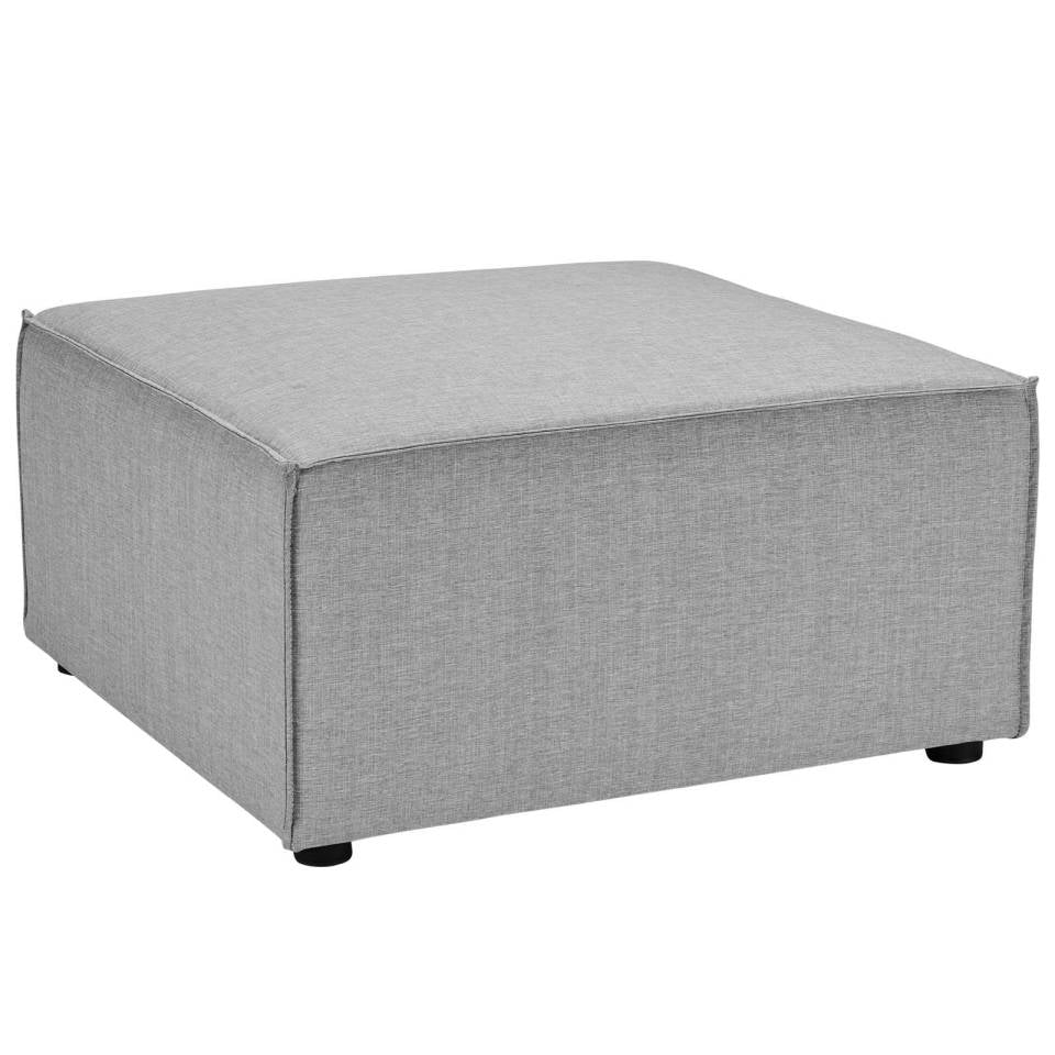 Modway Saybrook Outdoor Patio Upholstered Sectional Sofa Ottoman - EEI-4211 | Outdoor Ottomans | Modishstore - 4