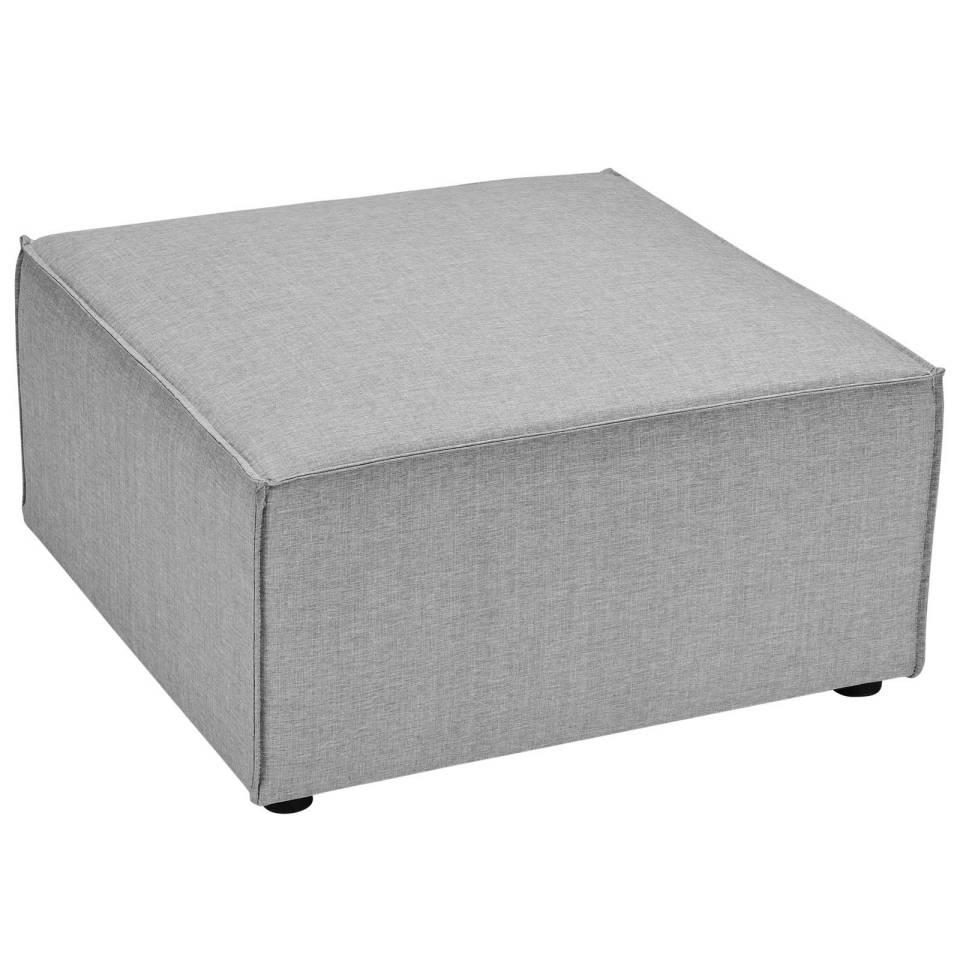 Modway Saybrook Outdoor Patio Upholstered Sectional Sofa Ottoman - EEI-4211 | Outdoor Ottomans | Modishstore - 5
