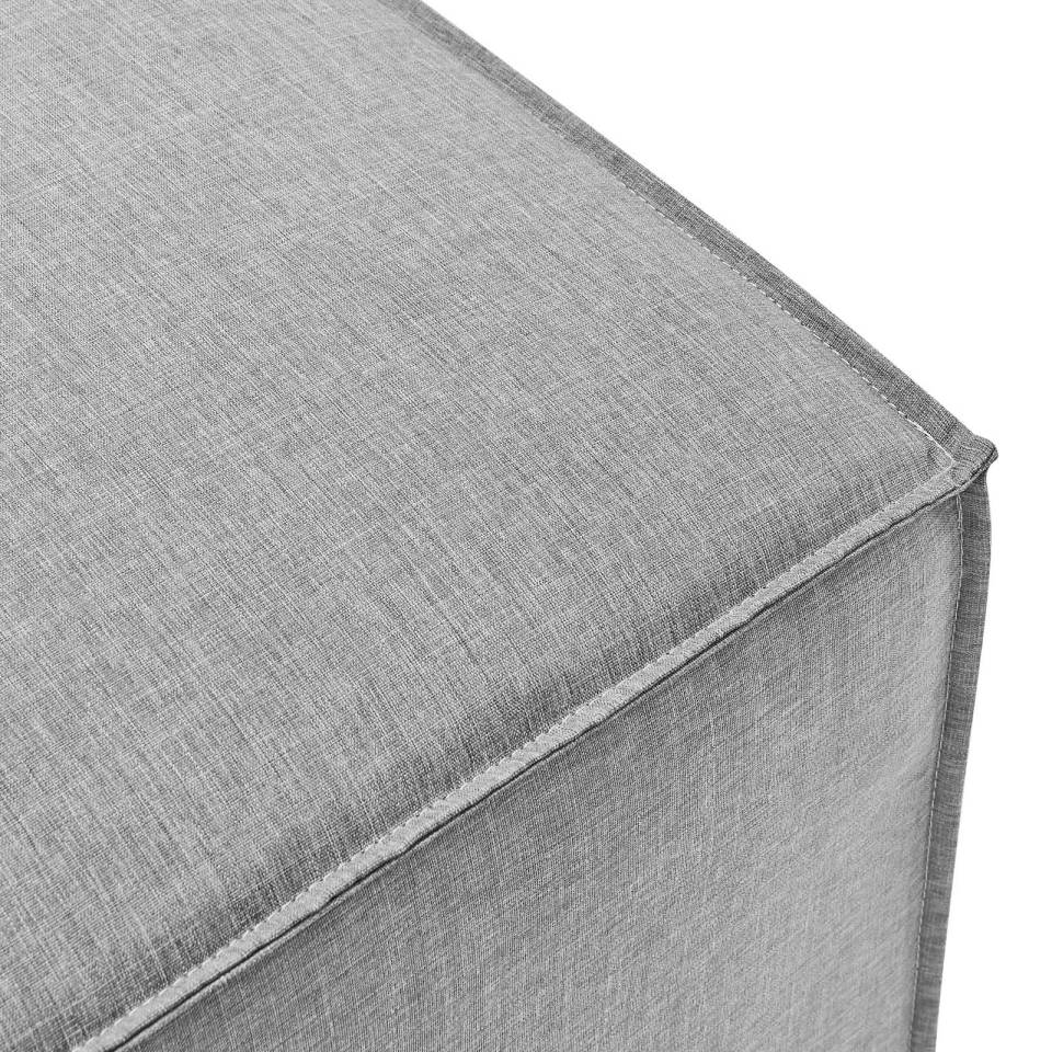 Modway Saybrook Outdoor Patio Upholstered Sectional Sofa Ottoman - EEI-4211 | Outdoor Ottomans | Modishstore - 2