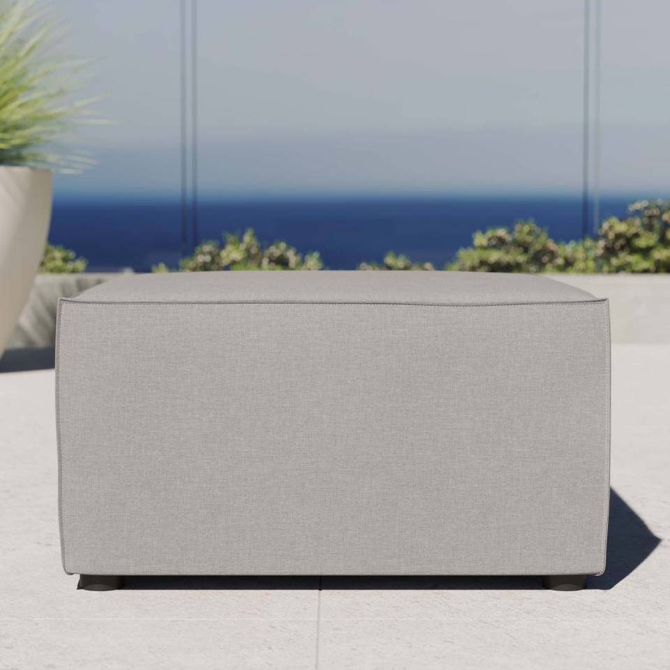 Modway Saybrook Outdoor Patio Upholstered Sectional Sofa Ottoman - EEI-4211 | Outdoor Ottomans | Modishstore - 1