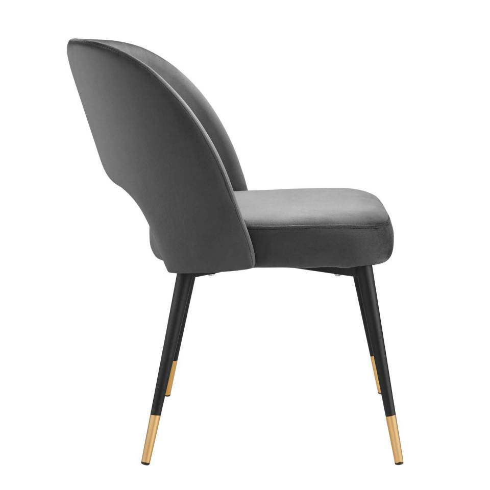 Modway Rouse Performance Velvet Dining Side Chair - EEI-4212 | Side Chairs | Modishstore - 4