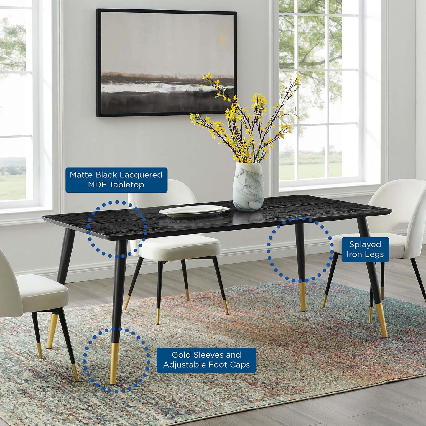Modway Vigor Rectangular Dining Table | Dining Tables | Modishstore-7