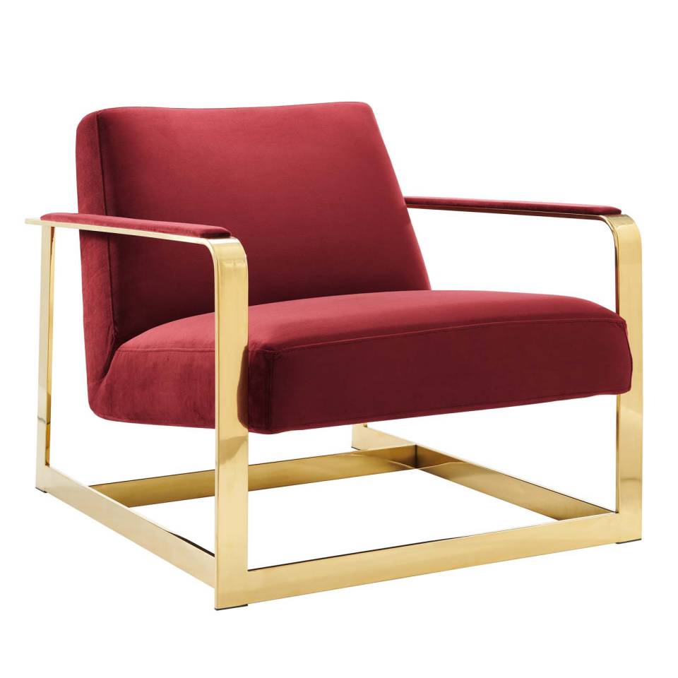 Modway Seg Performance Velvet Accent Chair - EEI-4219 | Accent Chairs | Modishstore - 1