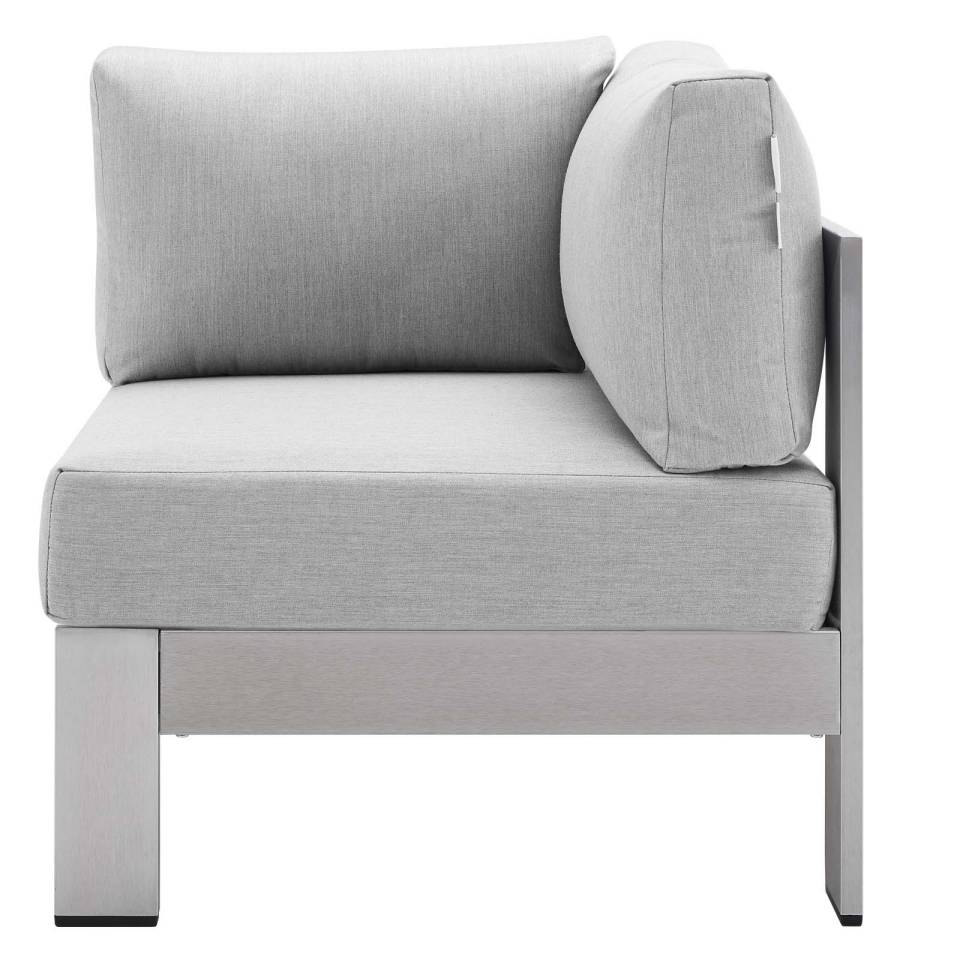 Modway Shore Sunbrella® Fabric Aluminum Outdoor Patio Corner Sofa - EEI-4224 | Outdoor Sofas, Loveseats & Sectionals | Modishstore - 3