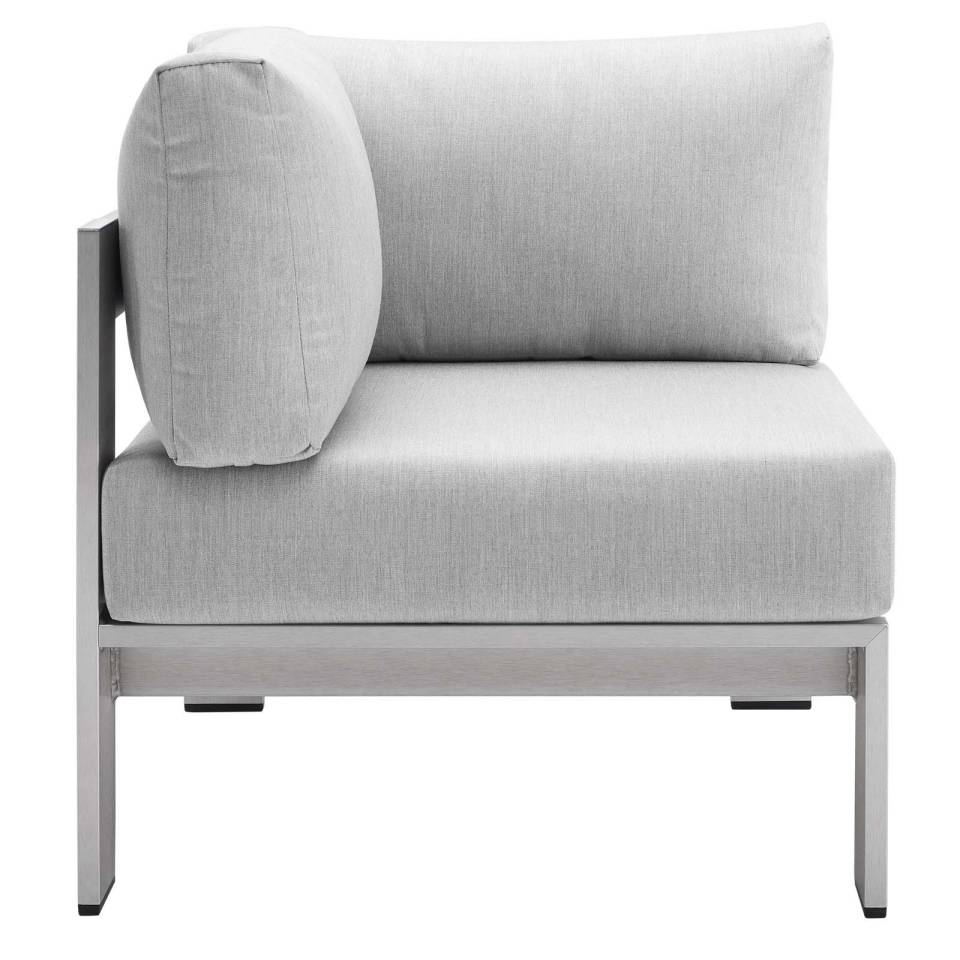 Modway Shore Sunbrella® Fabric Aluminum Outdoor Patio Corner Sofa - EEI-4224 | Outdoor Sofas, Loveseats & Sectionals | Modishstore - 4