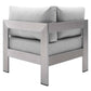 Modway Shore Sunbrella® Fabric Aluminum Outdoor Patio Corner Sofa | Outdoor Sofas, Loveseats & Sectionals | Modishstore-5
