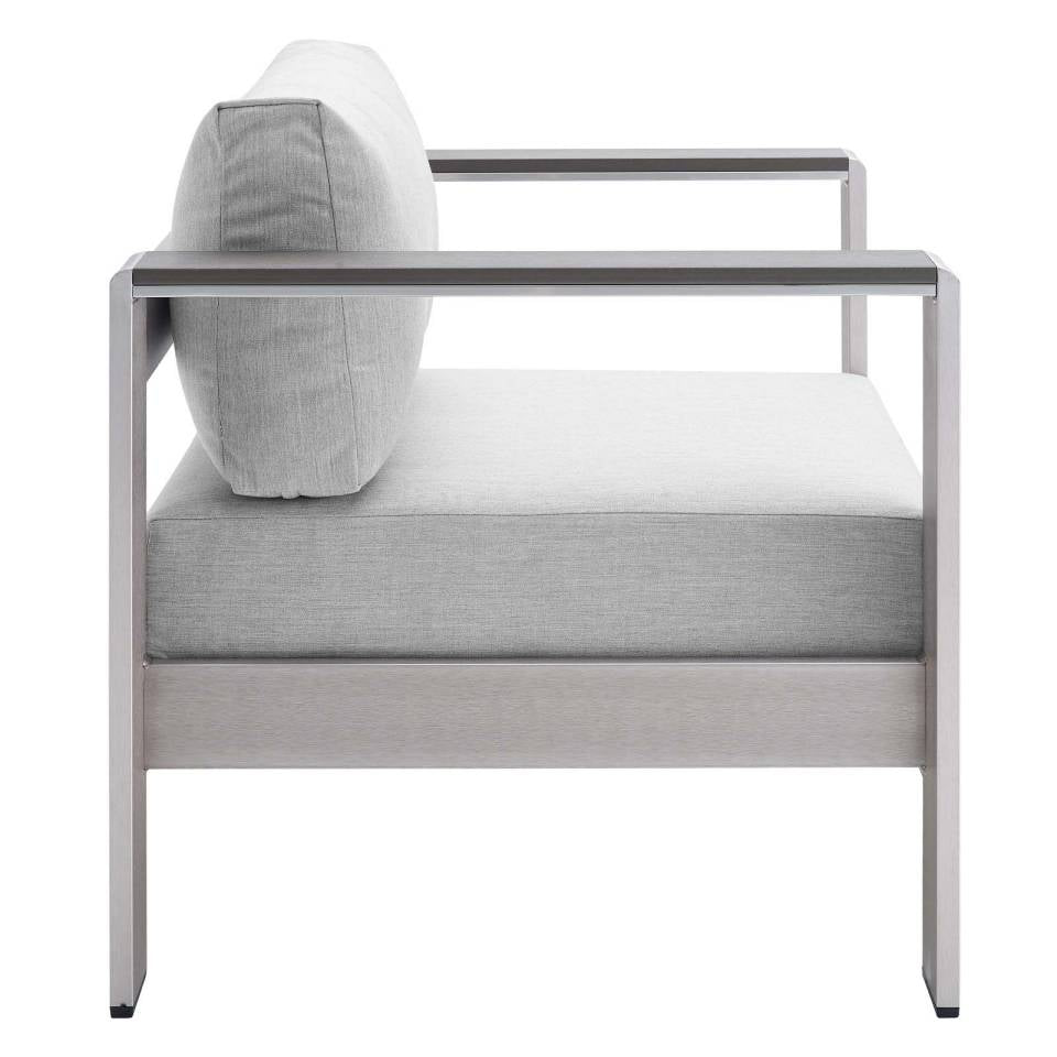 Modway Shore Sunbrella® Fabric Aluminum Outdoor Patio Armchair - EEI-4225 | Outdoor Chairs | Modishstore - 8