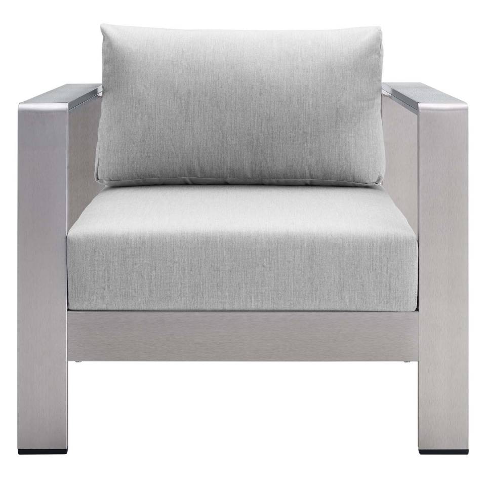 Modway Shore Sunbrella® Fabric Aluminum Outdoor Patio Armchair - EEI-4225 | Outdoor Chairs | Modishstore - 4