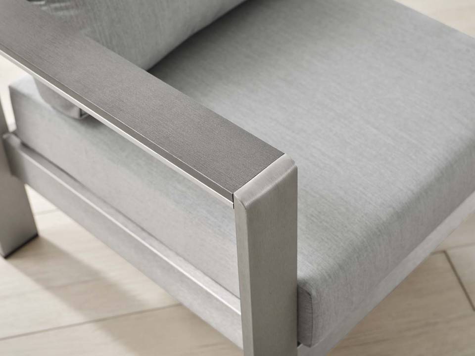 Modway Shore Sunbrella® Fabric Aluminum Outdoor Patio Armchair | Outdoor Chairs | Modishstore-6