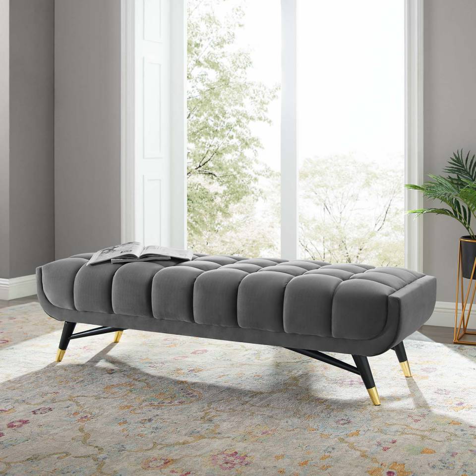 Modway Adept 60" Performance Velvet Bench - EEI-4241 | Benches | Modishstore - 1