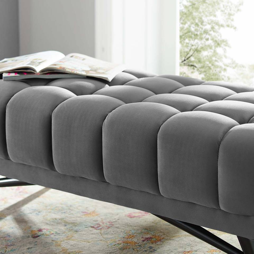 Modway Adept 47.5" Performance Velvet Bench - EEI-4242 | Benches | Modishstore - 6