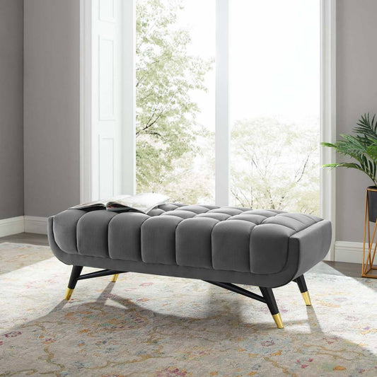 Modway Adept 47.5" Performance Velvet Bench - EEI-4242 | Benches | Modishstore - 1