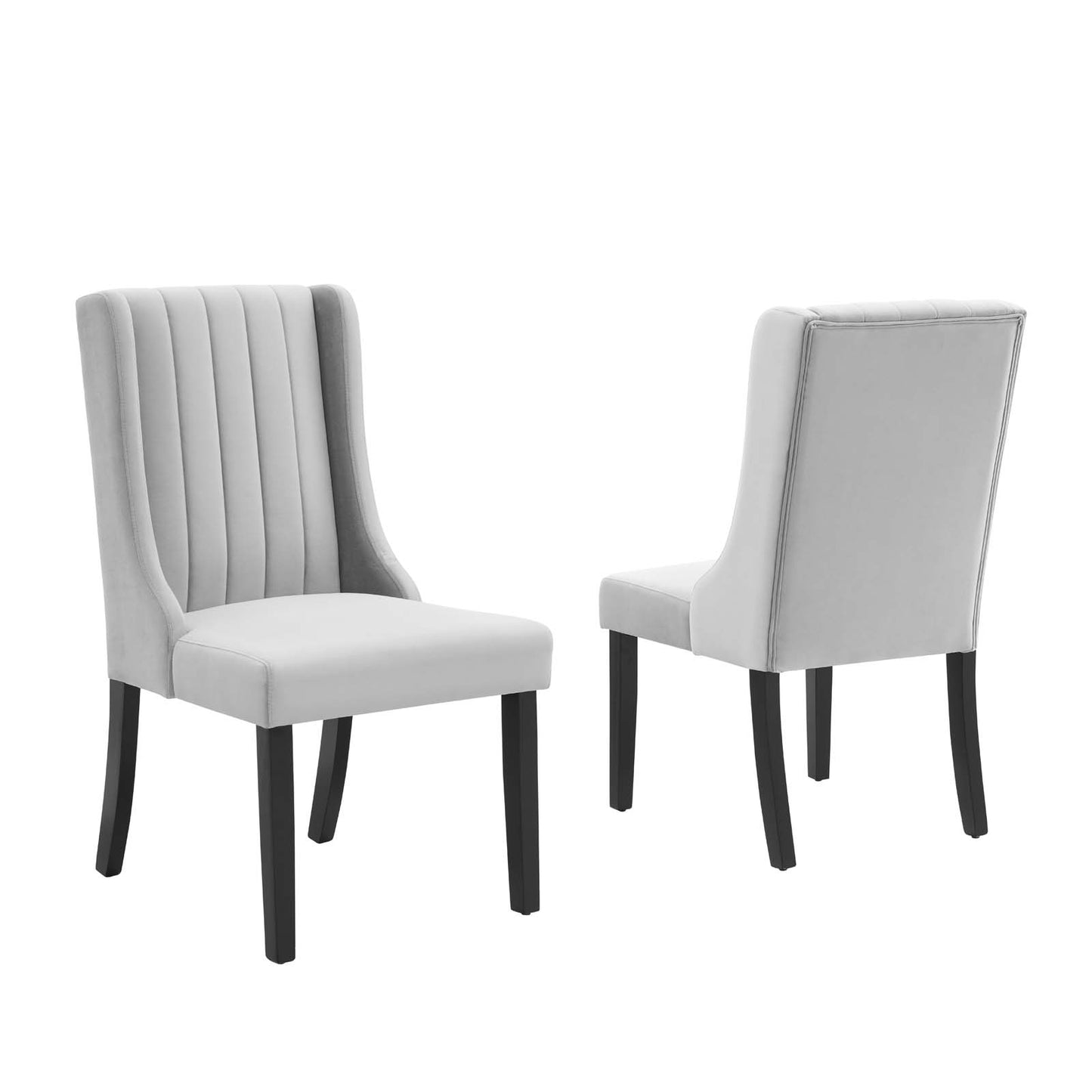 Modway Renew Parsons Performance Velvet Dining Side Chairs - Set of 2 | Dining Chairs | Modishstore-12