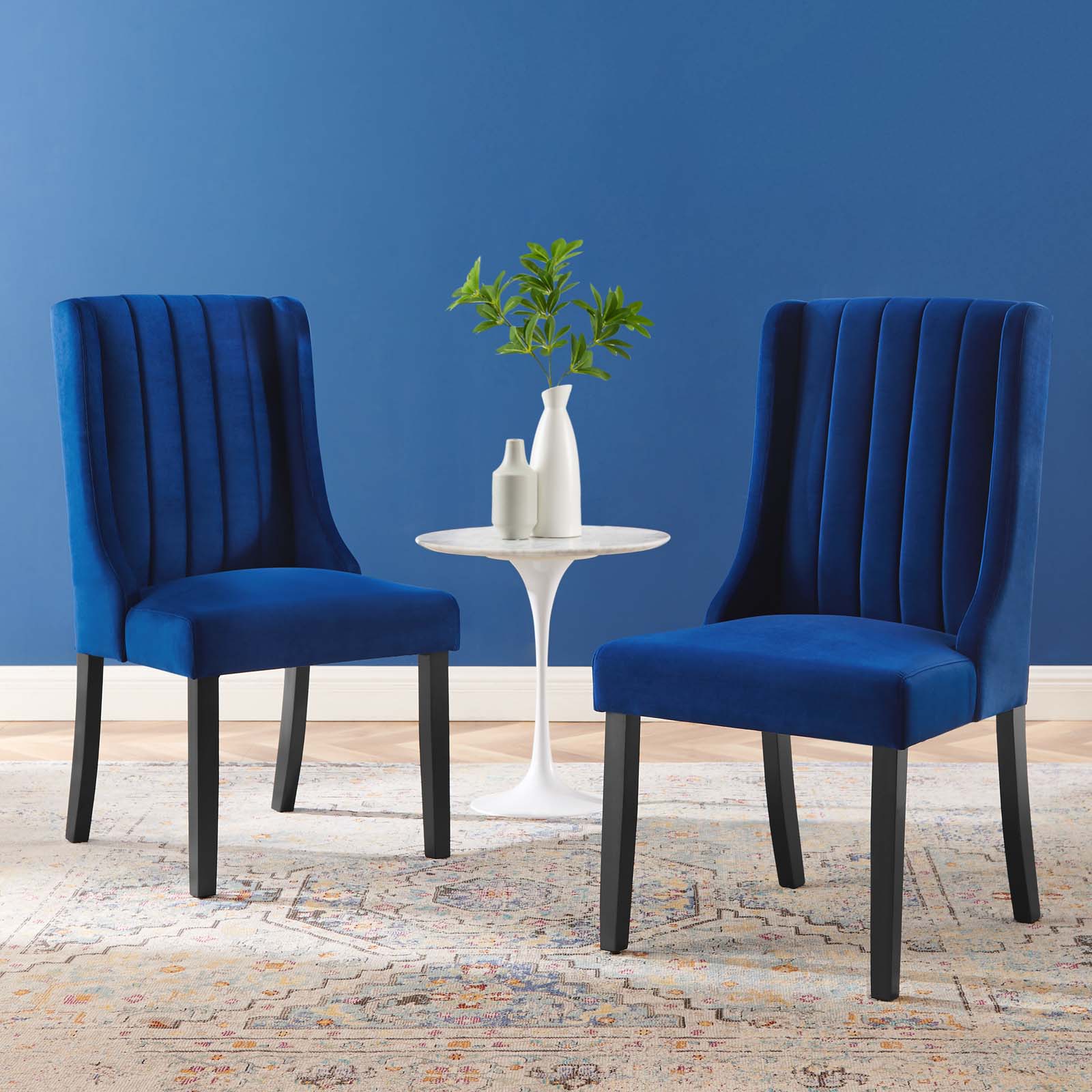 Modway Renew Parsons Performance Velvet Dining Side Chairs - Set of 2 | Dining Chairs | Modishstore-16