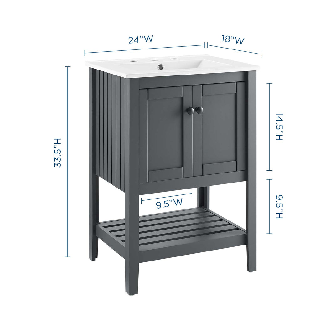Modway Prestige 24" Bathroom Vanity - EEI-4246 | Bathroom Accessories | Modishstore - 3