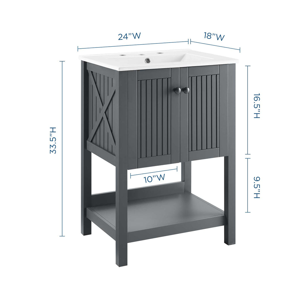 Modway Steam 24" Bathroom Vanity - EEI-4248 | Bathroom Accessories | Modishstore - 3