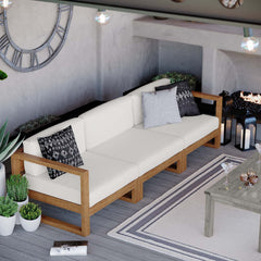 Modway Upland Outdoor Patio Teak Wood sofas, loveseats & sectional – EEI-4254
