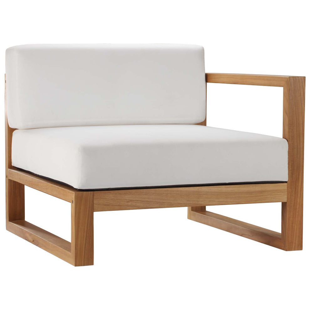 Modway Upland Outdoor Patio Teak Wood 3-Piece Sectional Sofa Set - EEI-4254 | Outdoor Sofas, Loveseats & Sectionals | Modishstore - 4