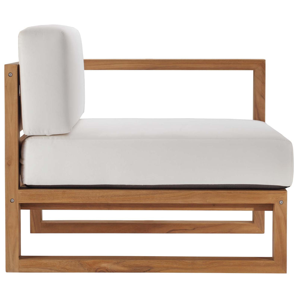 Modway Upland Outdoor Patio Teak Wood 3-Piece Sectional Sofa Set - EEI-4254 | Outdoor Sofas, Loveseats & Sectionals | Modishstore - 5