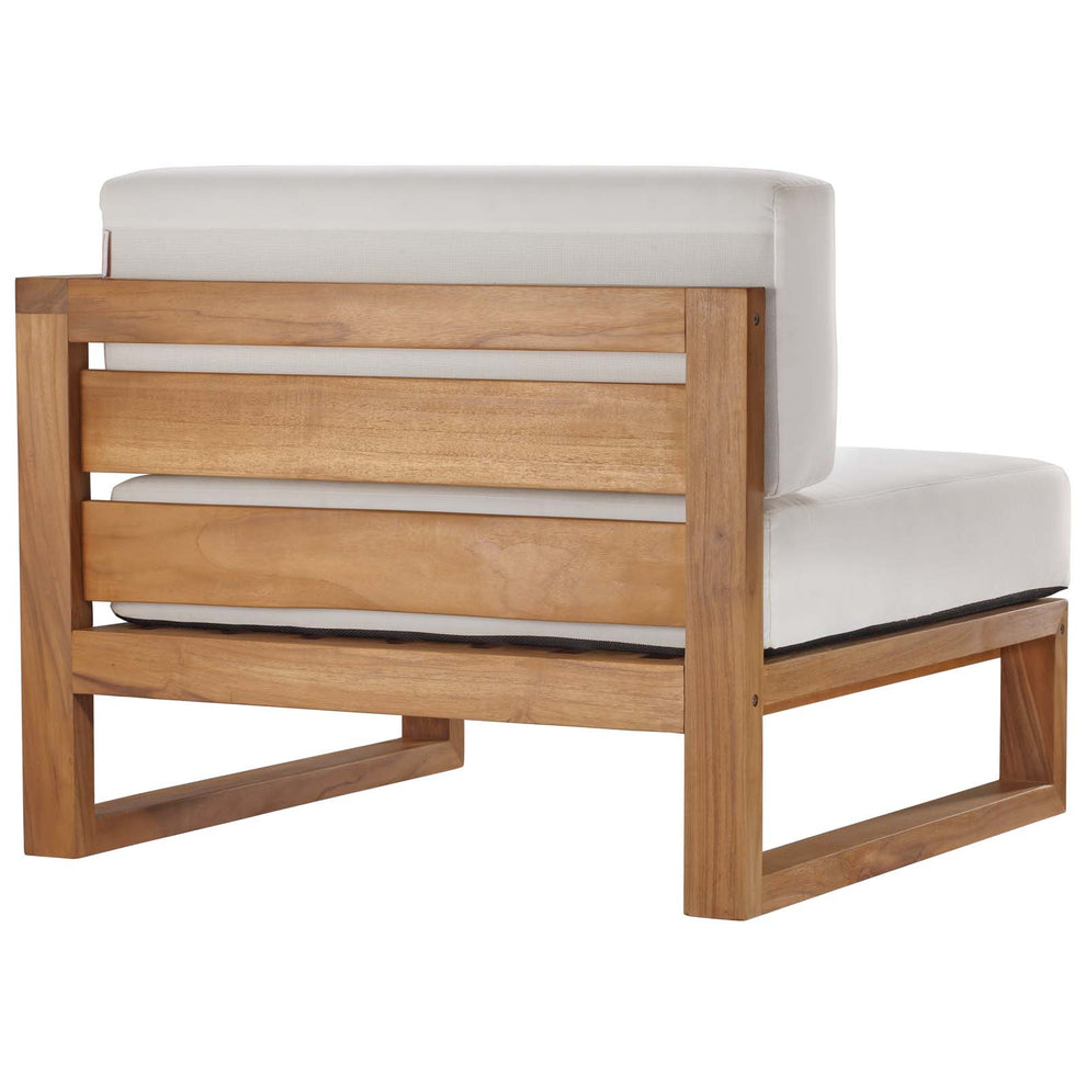 Modway Upland Outdoor Patio Teak Wood 3-Piece Sectional Sofa Set - EEI-4254 | Outdoor Sofas, Loveseats & Sectionals | Modishstore - 6