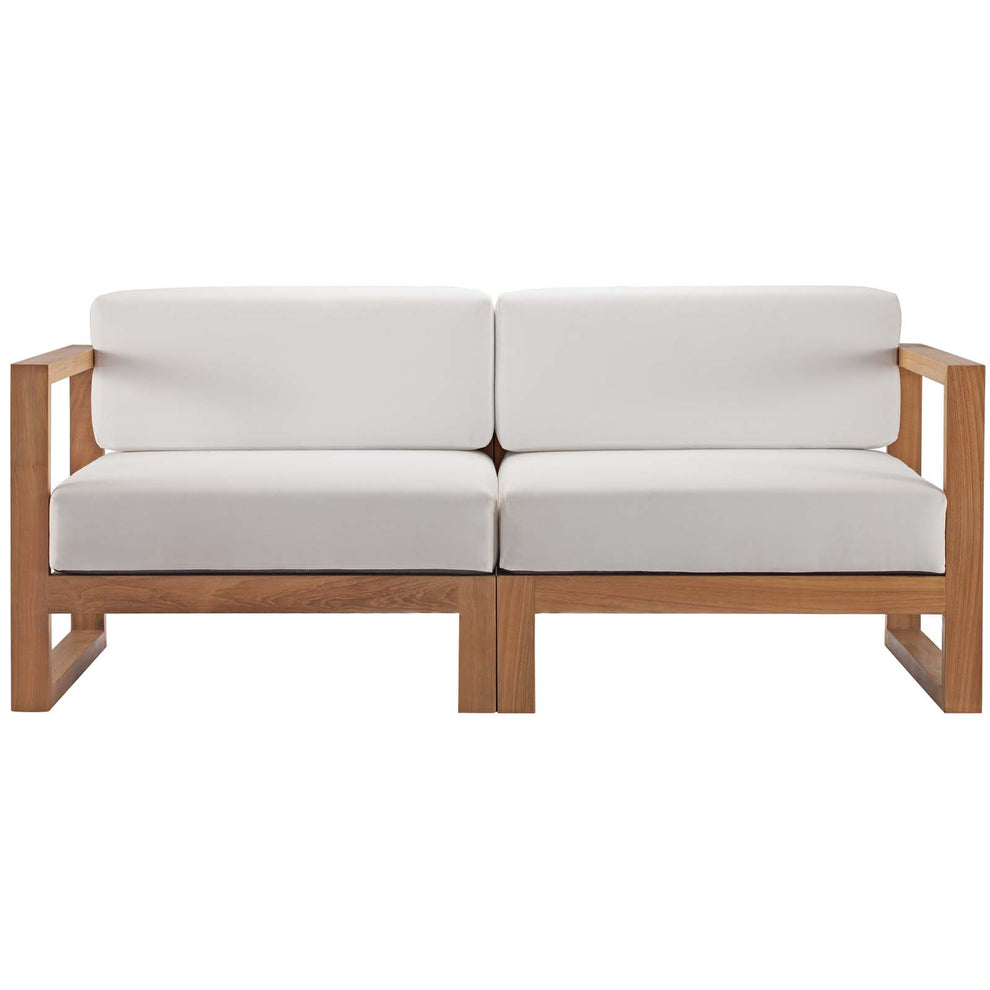 Modway Upland Outdoor Patio Teak Wood 2-Piece Sectional Sofa Loveseat - EEI-4256 | Outdoor Sofas, Loveseats & Sectionals | Modishstore - 4