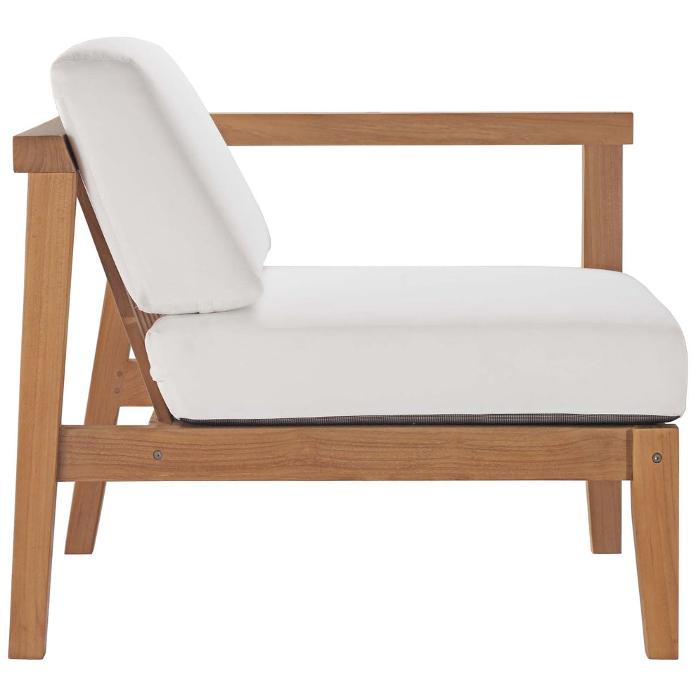 Modway Bayport Outdoor Patio Teak Wood 3-Piece Sectional Sofa Set - EEI-4258 | Outdoor Sofas, Loveseats & Sectionals | Modishstore - 11