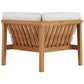 Modway Bayport Outdoor Patio Teak Wood 3-Piece Sectional Sofa Set | Outdoor Sofas, Loveseats & Sectionals | Modishstore-7