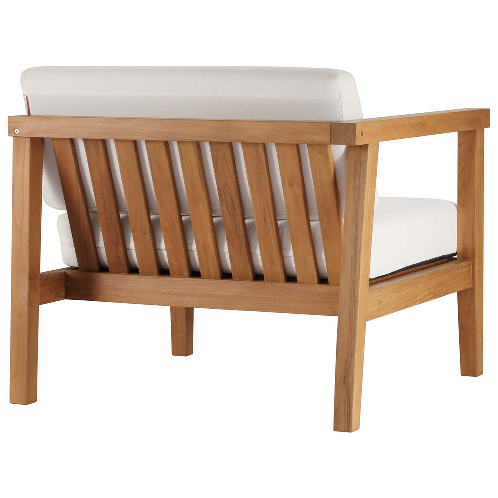 Modway Bayport Outdoor Patio Teak Wood 3-Piece Sectional Sofa Set - EEI-4258 | Outdoor Sofas, Loveseats & Sectionals | Modishstore - 10