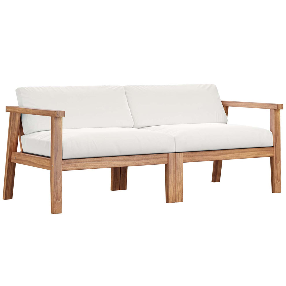 Modway Bayport Outdoor Patio Teak Wood 2-Seater Loveseat - EEI-4259 | Outdoor Sofas, Loveseats & Sectionals | Modishstore - 2