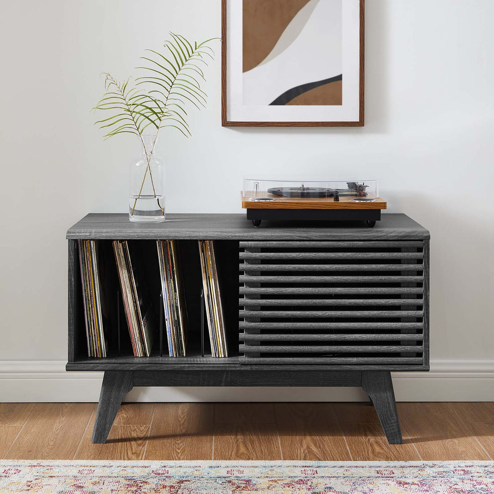Modway Render Vinyl Record Display Stand - EEI-4263 | Cabinets | Modishstore - 9