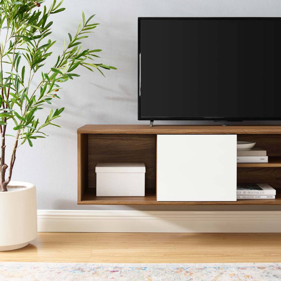 Modway Envision 60" Wall Mount TV Stand - EEI-4265 | TV Stands | Modishstore - 2