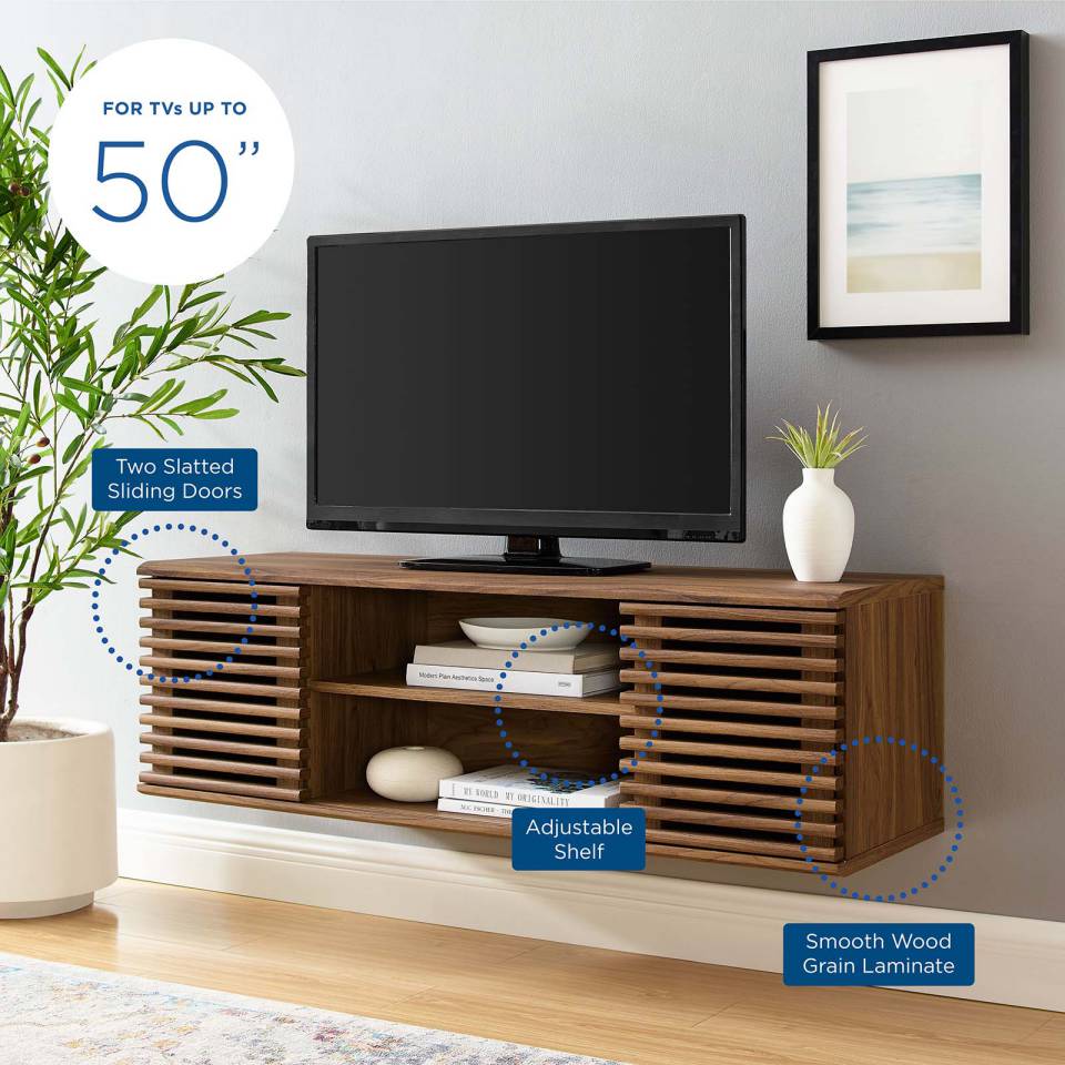 Modway Render 46" Wall-Mount Media Console TV Stand - EEI-4266 | TV Stands | Modishstore - 5
