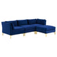 Modway Ardent 4-Piece Performance Velvet Sectional Sofa - EEI-4270 | Sofa Set | Modishstore - 12