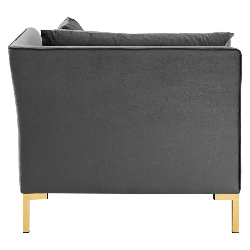 Modway Ardent 5-Piece Performance Velvet Sectional Sofa - EEI-4275 | Sofa Set | Modishstore - 3