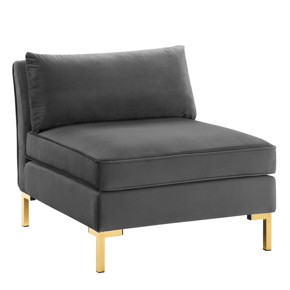 Modway Ardent 5-Piece Performance Velvet Sectional Sofa - EEI-4276 | Sofa Set | Modishstore - 5