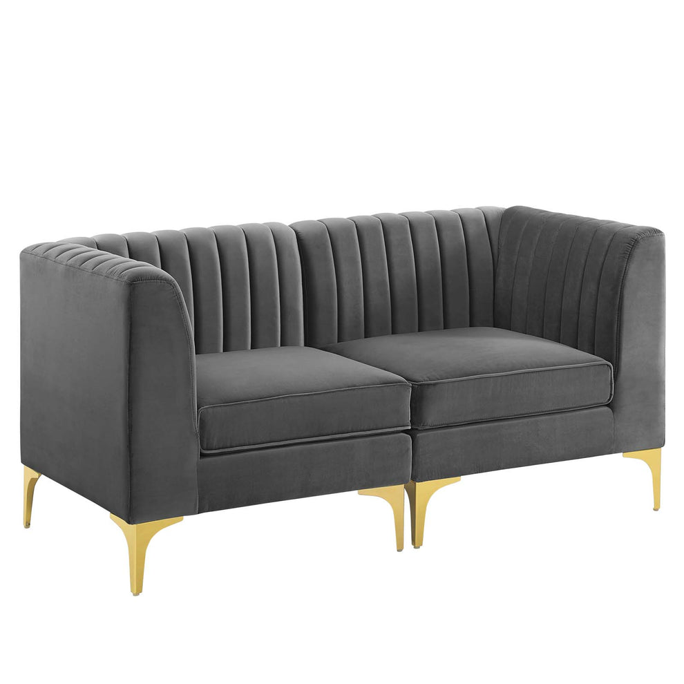 Modway Ardent 8-Piece Performance Velvet Sectional Sofa - EEI-4279 | Sectional | Modishstore - 4