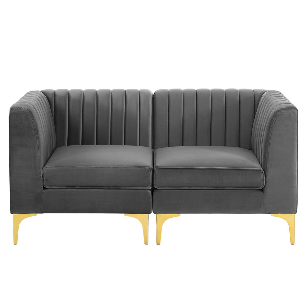 Modway Ardent 8-Piece Performance Velvet Sectional Sofa - EEI-4279 | Sectional | Modishstore - 5