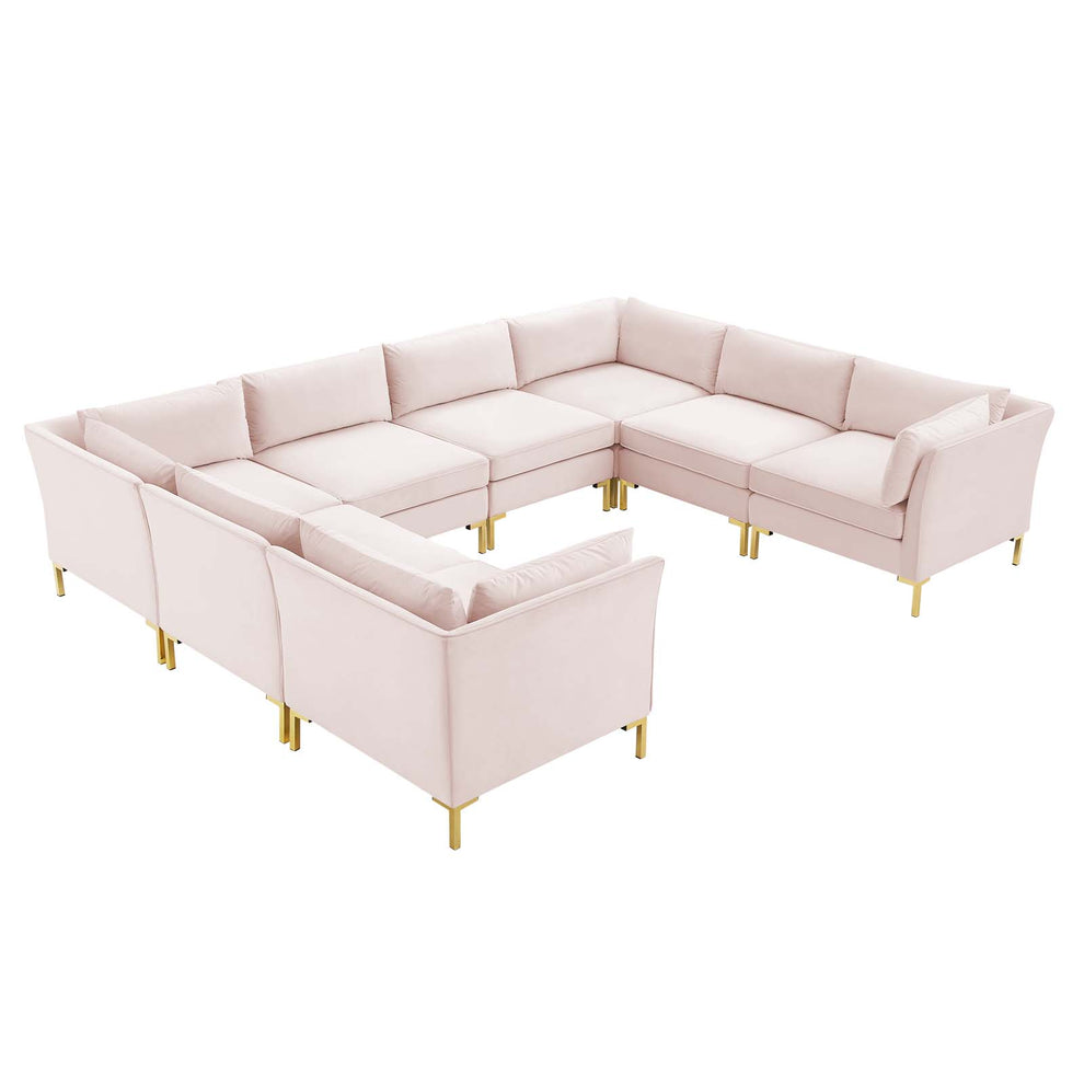 Modway Ardent 8-Piece Performance Velvet Sectional Sofa - EEI-4279 | Sectional | Modishstore - 13