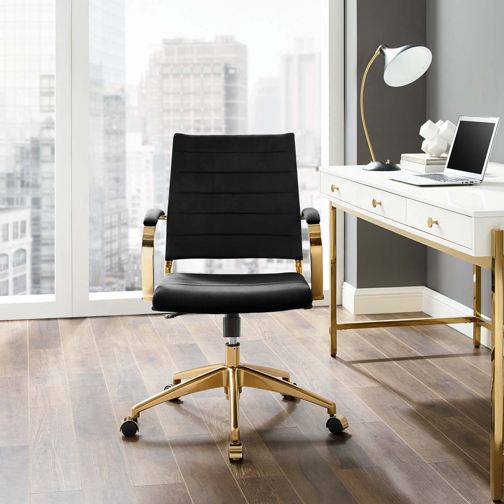 Modway Jive Mid Back Performance Velvet Office Chair - EEI-4281 | Modishstore - 1