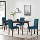Prosper 5 Piece Upholstered Fabric Dining Set By Modway - EEI-4285 | Dining Sets | Modishstore - 1