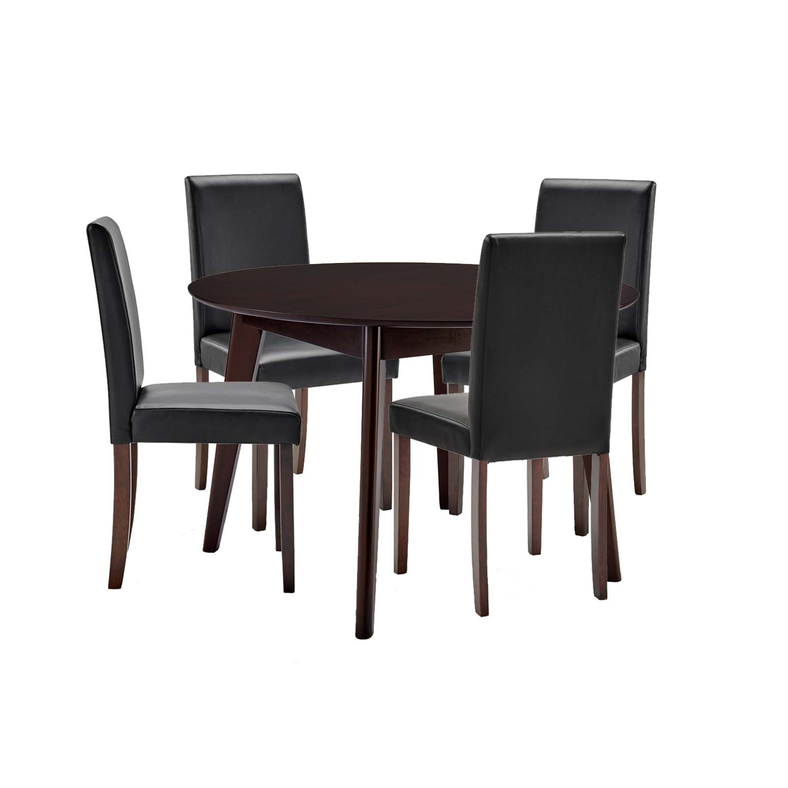 Prosper 5 Piece Faux Leather Dining Set By Modway - EEI-4289 | Dining Sets | Modishstore - 2