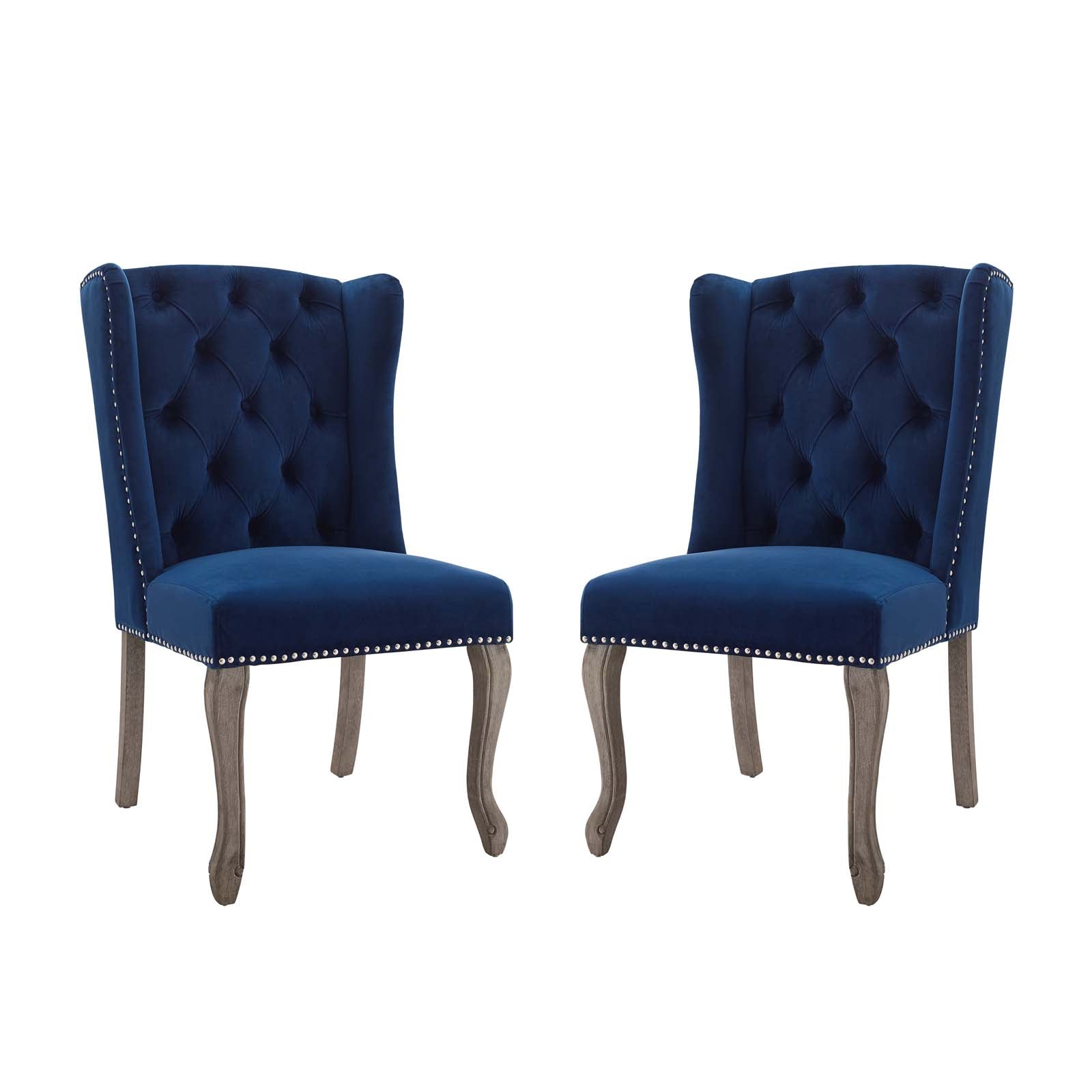 Modway Apprise Side Chair Performance Velvet Set of 2 - EEI-4293 | Side Chairs | Modishstore - 9