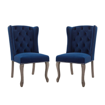 Modway Apprise Side Chair Performance Velvet Set of 2 - EEI-4293 | Side Chairs | Modishstore - 9