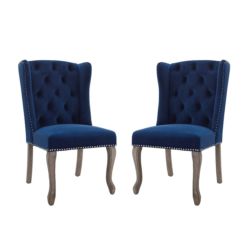 Modway Apprise Side Chair Performance Velvet Set of 2 - EEI-4293 | Side Chairs | Modishstore - 9