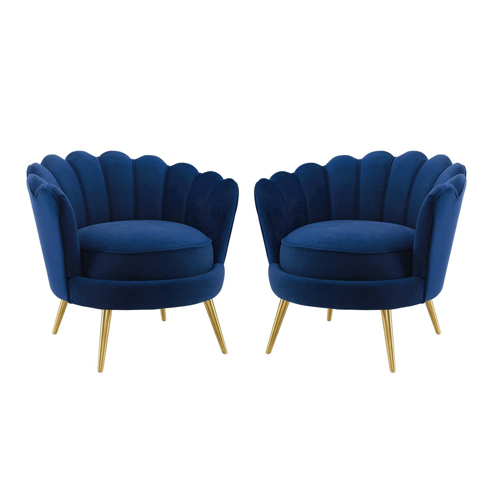 Admire Accent Armchair Performance Velvet Set of 2 By Modway - EEI-4294 | Armchairs | Modishstore - 2
