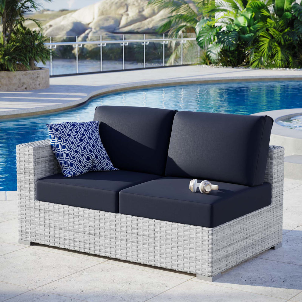 Modway Convene Outdoor Patio Left-Arm Loveseat - EEI-4303 | Outdoor Sofas, Loveseats & Sectionals | Modishstore - 9