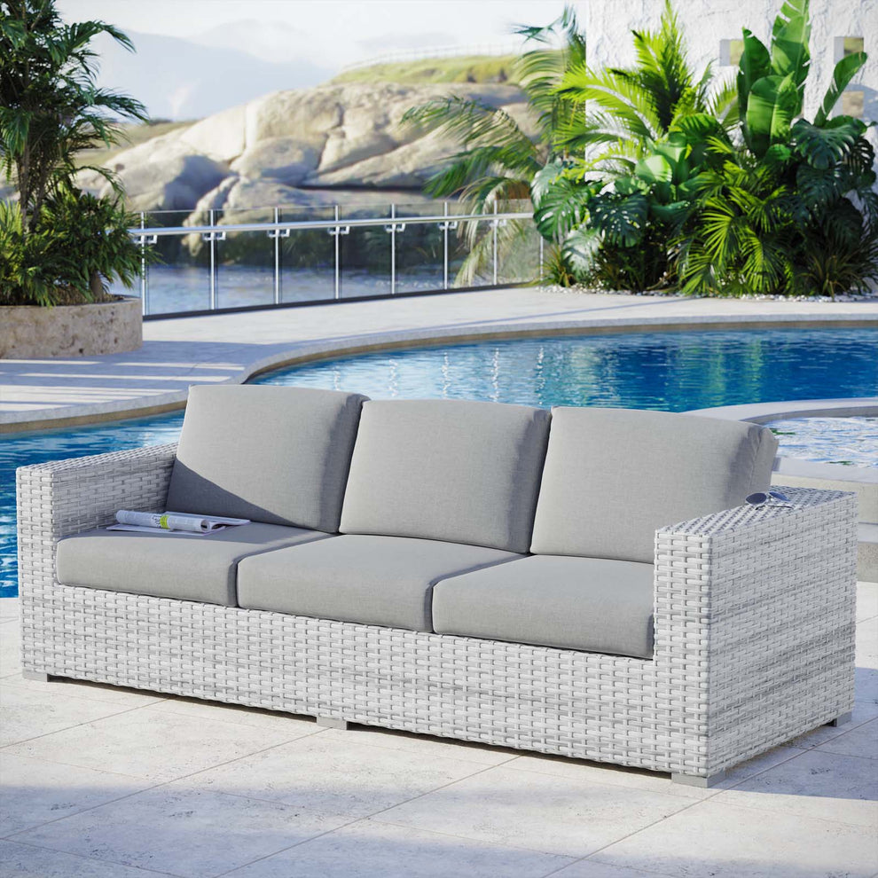 Modway Convene Outdoor Patio Sofa - EEI-4305 | Outdoor Sofas, Loveseats & Sectionals | Modishstore - 5